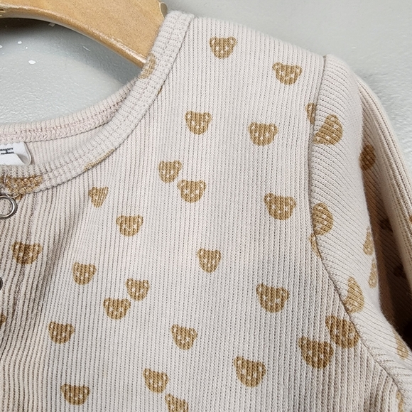 HUX baby ribbed dress, bears, size 4 - Picture 2 of 4